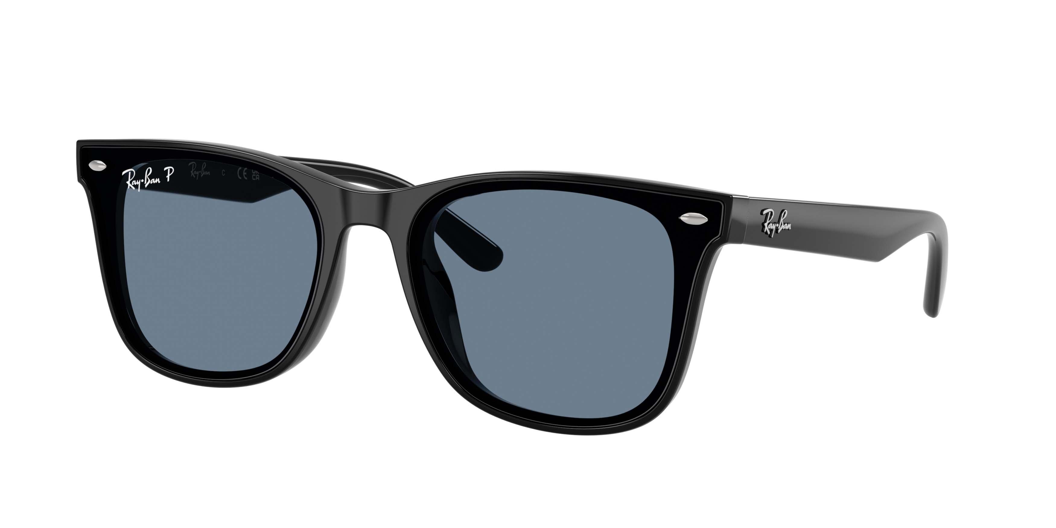 Ray-Ban RB4420 Dark Blue Polarized Sunglasses - Black - BLACK/BLUE